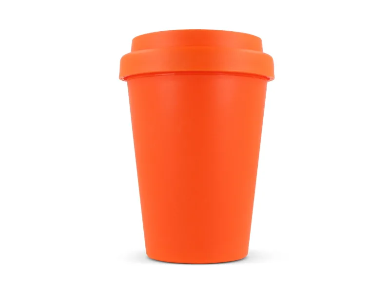Koffiebeker oranje
